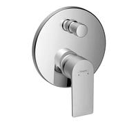 hansgrohe Rebris E Miscelatore monocomando vasca da incasso, rubinetto per vasca da bagno a 2 funzioni, cromo