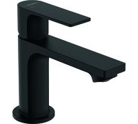 hansgrohe Rebris E Mitigeur monocommandé pour lavabo 80 CoolStart économiseur deau+ avec vidage, saillie 121 mm, 72587670, 72587670, Colorazione: Nero opaco