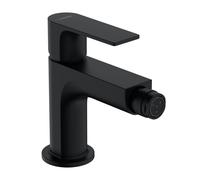 hansgrohe Rebris E Mitigeur monocommandé pour bidet avec vidage métal, saillie 120 mm, 72213670, 72213670, Colorazione: Nero opaco