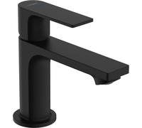hansgrohe Rebris E rubinetto a colonna 80 con maniglia a leva per acqua fredda o acqua premiscelata senza scarico, sporgenza 121 mm, 72506, Colorazione: Nero opaco