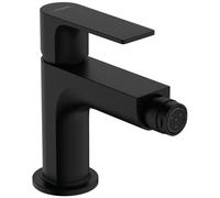 hansgrohe Rebris E Mitigeur monocommandé pour bidet avec vidage métal, saillie 120 mm, 72213670, 72213670, Colorazione: Nero opaco