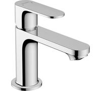 hansgrohe Rebris S Mitigeur monocommandé pour lavabo 80 avec vidage, saillie : 121 mm, chromé, 72510000, 72510000