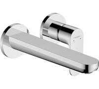 hansgrohe Rebris S Mitigeur monocommandé pour lavabo encastré pour montage mural avec bec 20 cm, saillie 200 mm, 72528000, 72528000, Colorazione: cromo