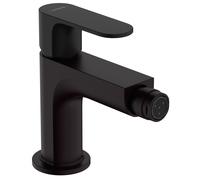 Rubinetto Bidet Hansgrohe Rebris S Con set di scarico in metallo 143x146mm Nero Opaco