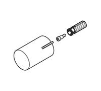 hansgrohe ricambio maniglia per rubinetto doccia esterno Ecostat Fine, 87706670, Ecostat Fine nero opaco [Rubinetteria Bagno > Ricambi Rubinetteria Bagno]