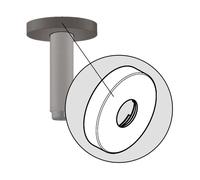 hansgrohe rosetta, 92122340, Universal nero cromato spazzolato [Rubinetteria Bagno > Ricambi Rubinetteria Bagno]