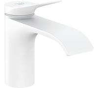 hansgrohe Rubinetto Vivenis per acqua fredda con beccuccio altezza 80 mm, rubinetto a risparmio acqua, bianco opaco