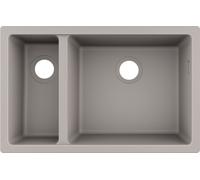 hansgrohe S51 lavello da cucina, 43433380, S510-U635 S51 grigio calcestruzzo [Lavelli da Cucina > per Base Sottolavello a partire da 80 cm]