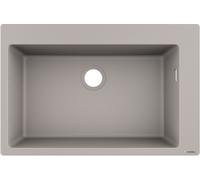 Hansgrohe S 51 lavello in granito 77x51 cm grigio/grafite/inox 43313380