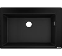 Hansgrohe S 51 lavello in granito 77x51 cm nero 43313170