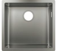 hansgrohe S71 lavello da cucina, 43425800, S719-U400 S71 acciaio inox spazzolato [Lavelli da Cucina > per Base Sottolavello a partire da 50 cm]