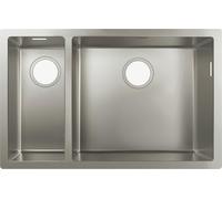 hansgrohe S71 lavello da cucina, 43429800, S719-U655 S71 acciaio inox spazzolato [Lavelli da Cucina > per Base Sottolavello a partire da 80 cm]