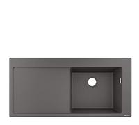 hansgrohe S51 S514-F450 Lavello ad incasso 450 con sgocciolatoio, Grigio pietra, 43314290