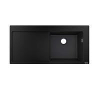 hansgrohe S51 S514-F450 Lavello ad incasso 450 con sgocciolatoio, Nero grafite, 43314170