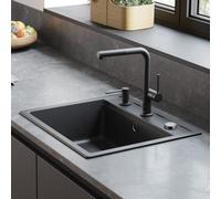 hansgrohe S52 lavello da cucina, 43359170, S52 S52 nero grafite [Lavelli da Cucina > per Base Sottolavello a partire da 60 cm]