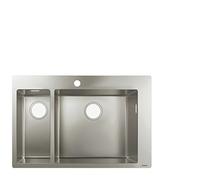 hansgrohe S71 S711-F655 Lavello ad incasso 180/450, acciaio, 43309800