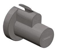 hansgrohe Schuber, copertura per valvola angolare, finitura cromata nera spazzolata