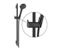 hansgrohe scivolo per asta saliscendi Unica S Puro, 97651670, Croma; Croma Select; Croma Select S; Crometta E; Raindance Select E; Raindance Select S; Unica S Puro; Vernis Blend nero opaco [Rubinetter