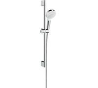 Hansgrohe Set Bocchettone Crometta 1jet Con Asta Doccia 650mm Bianco/Cromata