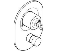 hansgrohe Set di conversione da cartuccia a sfera a cartuccia M3 per miscelatore da incasso per vasca (80 mm), maniglia abbinata richiesta separatamente, cromo, 96385000