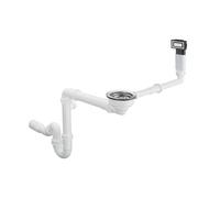hansgrohe set raccordo di scarico e troppopieno S71 per azionamento manuale, 43921800, D11-10 S71 [Lavelli da Cucina > Accessori per Lavelli da Cucina]