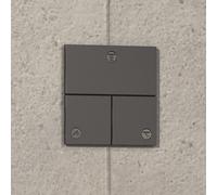 hansgrohe ShowerSelect Comfort E robinet, encastré, 3 consommateurs, rosace carrée, 15573340, 15573340, Colorazione: Cromo nero spazzolato