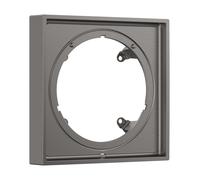 hansgrohe ShowerSelect Comfort E rosone di prolunga 22 mm, 13617, Colorazione: Cromo nero spazzolato