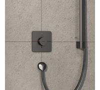 hansgrohe ShowerSelect Comfort Q rubinetto doccia da incasso con termostatico, 15581340, ShowerSelect Comfort Q nero cromato spazzolato [Rubinetteria Bagno > Rubinetteria Doccia]