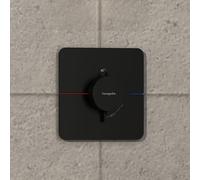 hansgrohe ShowerSelect Comfort Q rubinetto doccia da incasso con termostatico, 15588670, ShowerSelect Comfort Q nero opaco [Rubinetteria Bagno > Rubinetteria Doccia]