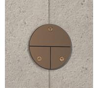 hansgrohe DocciaSelect Comfort S, da incasso, 3 utenze, rosone rotondo, 15558, Colorazione: Bronzo spazzolato