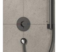 hansgrohe ShowerSelect Comfort S rubinetto doccia da incasso con termostatico, 15553340, ShowerSelect Comfort S nero cromato spazzolato [Rubinetteria Bagno > Rubinetteria Doccia]