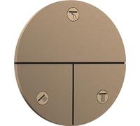 hansgrohe ShowerSelect Comfort S - Valvola per installazione a incasso (3 utenze) per la combinazione con termostati ShowerSelect Comfort, bronzo spazzolato