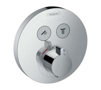 Douche à mainTableau de douche ShowerSelect S thermostat, encastré, 2 consommateurs, chromé, 15743000, 15743000, Colorazione: cromo