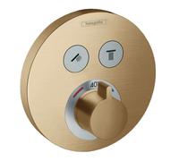 hansgrohe ShowerSelect S termostatico, per vasca e doccia, 15743140, ShowerSelect S bronzo spazzolato [Rubinetteria Bagno > Rubinetteria Vasca e Doccia]