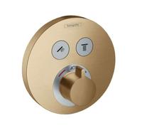 hansgrohe ShowerSelect S - Termostato da incasso, per 2 funzioni, bronzo spazzolato