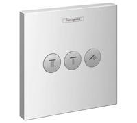 hansgrohe ShowerSelect Set esterno ad incasso per 3 utenze, cromo, 15764000