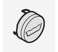 hansgrohe ShowerSelect simbolo per pulsante, 93577700, ShowerSelect bianco opaco [Rubinetteria Bagno > Accessori di Montaggio per Rubinetteria Bagno]