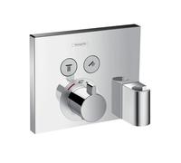 hansgrohe ShowerSelect Thermostat douche, encastré, 2 consommateurs, chromé, 15765000, 15765000