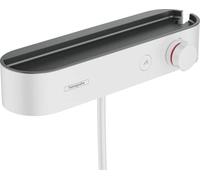 hansgrohe ShowerTablet Select CoolContact, miscelatore termostatico per doccia esterno, rubinetteria doccia da parette a 1 funzioni, bianca opaco