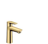 hansgrohe Talis E Miscelatore monocomando lavabo 110 con saltarello, oro lucido, 71710990