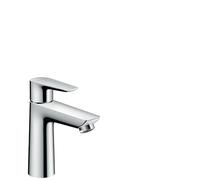 hansgrohe Talis E, mitigeur monocommande de lavabo 110 CoolStart, vidage par pression, saillie de 112 mm, 71713000, 71713000, Colorazione: cromo