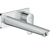 hansgrohe Talis E mitigeur monocommande de lavabo encastré, montage mural, robinet à crépine déverrouillable, saillie de 225 mm, 71734000, 71734000, Colorazione: cromo
