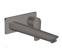 miscelatore monocomando da incasso per lavabo Hansgrohe Talis E, montaggio a parete, valvola a filtro sbloccabile, sporgenza 225 mm, colorazione: Nero spazzolato