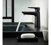 hansgrohe Talis E mitigeur monocommande de lavabo 110, sans vidage, saillie de 112mm, 71712670, 71712670, Colorazione: nero opaco