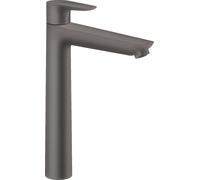 hansgrohe Talis E mitigeur monocommande de lavabo 240, vidage automatique, saillie de 183mm, 71716340, 71716340, Colorazione: Nero spazzolato
