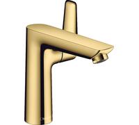 hansgrohe Talis E miscelatore monocomando per lavabo 150, scarico a scomparsa, sporgenza 141 mm, Colorazione: Ottica in oro lucido