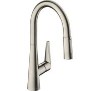 Hansgrohe Miscelatore monocomando Talis M51 200 doccetta estraibile 2 getti acciaio inox