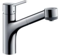Hansgrohe Talis S M52 Miscelatore monocomando cucina 170, doccia estraibile, 2 getti, sBox, Colorazione: cromo - 73860000