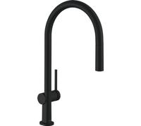 hansgrohe Talis M54 miscelatore monocomando da cucina 210, bocca estraibile, 1jet, colorazione: Nero opaco