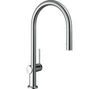 hansgrohe Talis M54 mitigeur monocommande de cuisine 210, douchette extractible, 2 jets, 72800000, 72800000, Colorazione: cromo